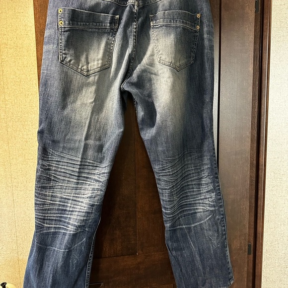 Express women’s crop button fly Jeans size 8 - Picture 2 of 9